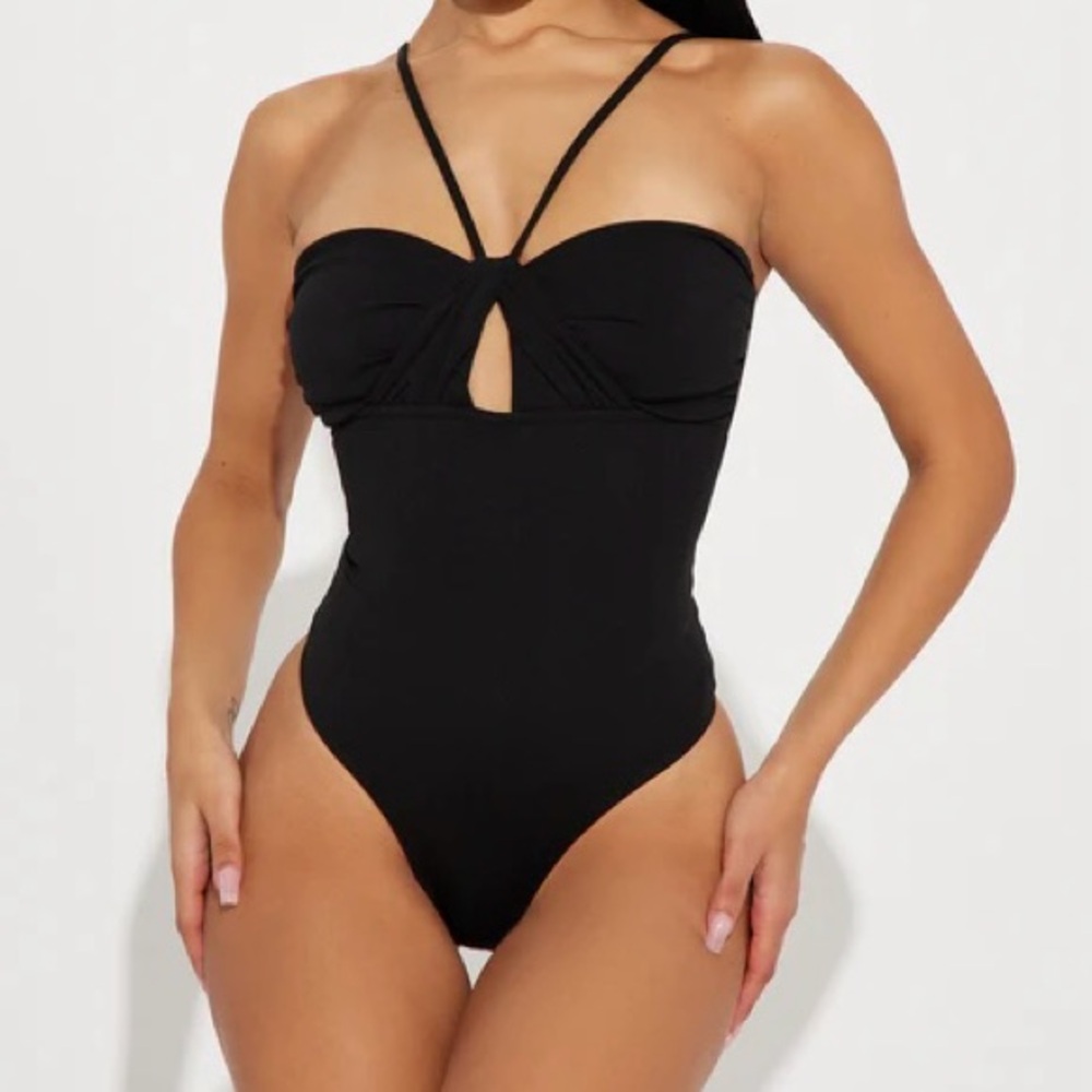 Fashion Nova Brunch& Mimosas Bodysuit Sz. M - Black